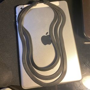 Black short necklace